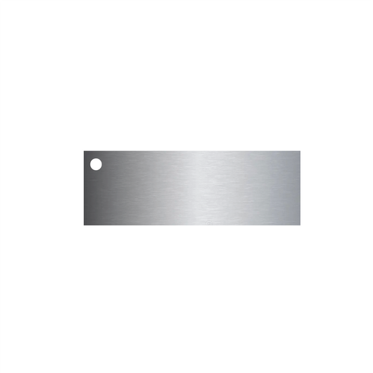 Blank Instrument Stainless Steel Tags - 1" x 3"