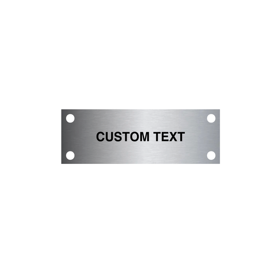 Instrument Stainless Steel Tags - 1" x 3"