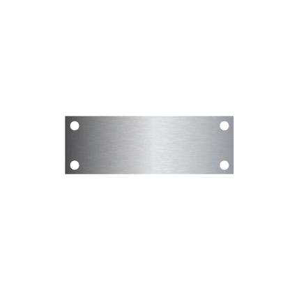 Blank Instrument Stainless Steel Tags - 1" x 3"