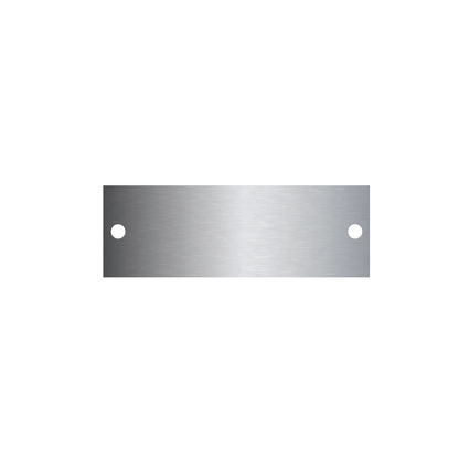 Blank Instrument Stainless Steel Tags - 1" x 3"