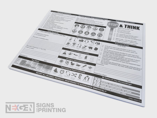 FLHA Pad - 25 Double Sided Pages