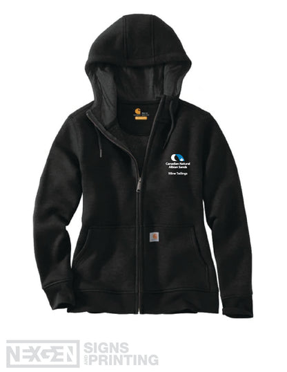 Carhartt Women's Loose Fit Midweight Full Zip Sweatshirt - Black (102788) - Horizon - Albian