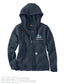Carhartt Women's Loose Fit Midweight Full Zip Sweatshirt - Navy (102788)