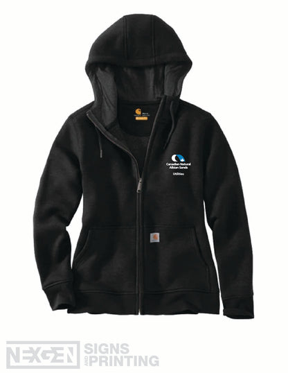 Carhartt Women's Loose Fit Midweight Full Zip Sweatshirt - Black (102788) - Horizon - Albian