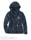 Carhartt Women's Loose Fit Midweight Full Zip Sweatshirt - Navy (102788)