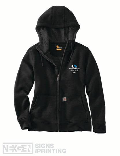Carhartt Women's Loose Fit Midweight Full Zip Sweatshirt - Black (102788) - Horizon - Albian