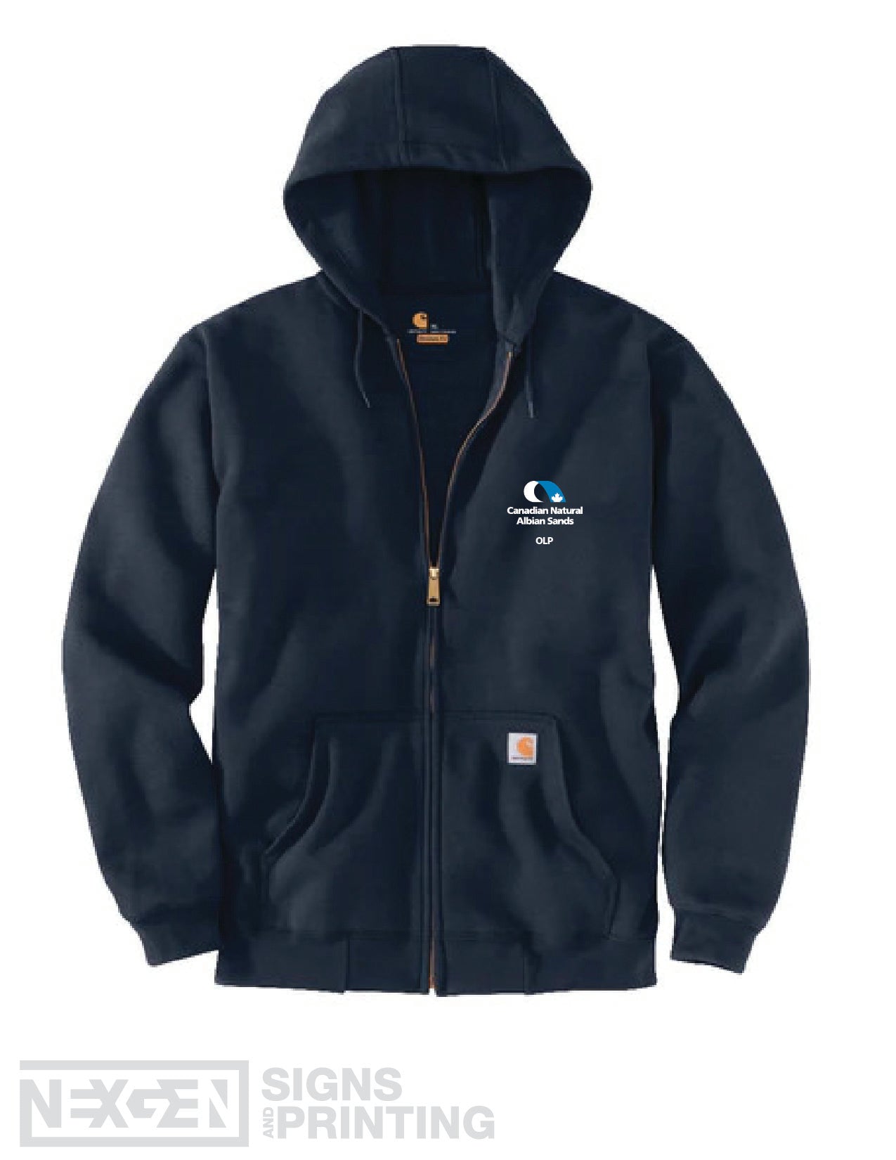 Carhartt Loose Fit Midweight Full Zip Sweatshirt - Navy (K122)