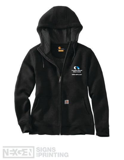 Carhartt Women's Loose Fit Midweight Full Zip Sweatshirt - Black (102788) - Horizon - Albian