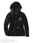 Carhartt Women's Loose Fit Midweight Full Zip Sweatshirt - Black (102788)