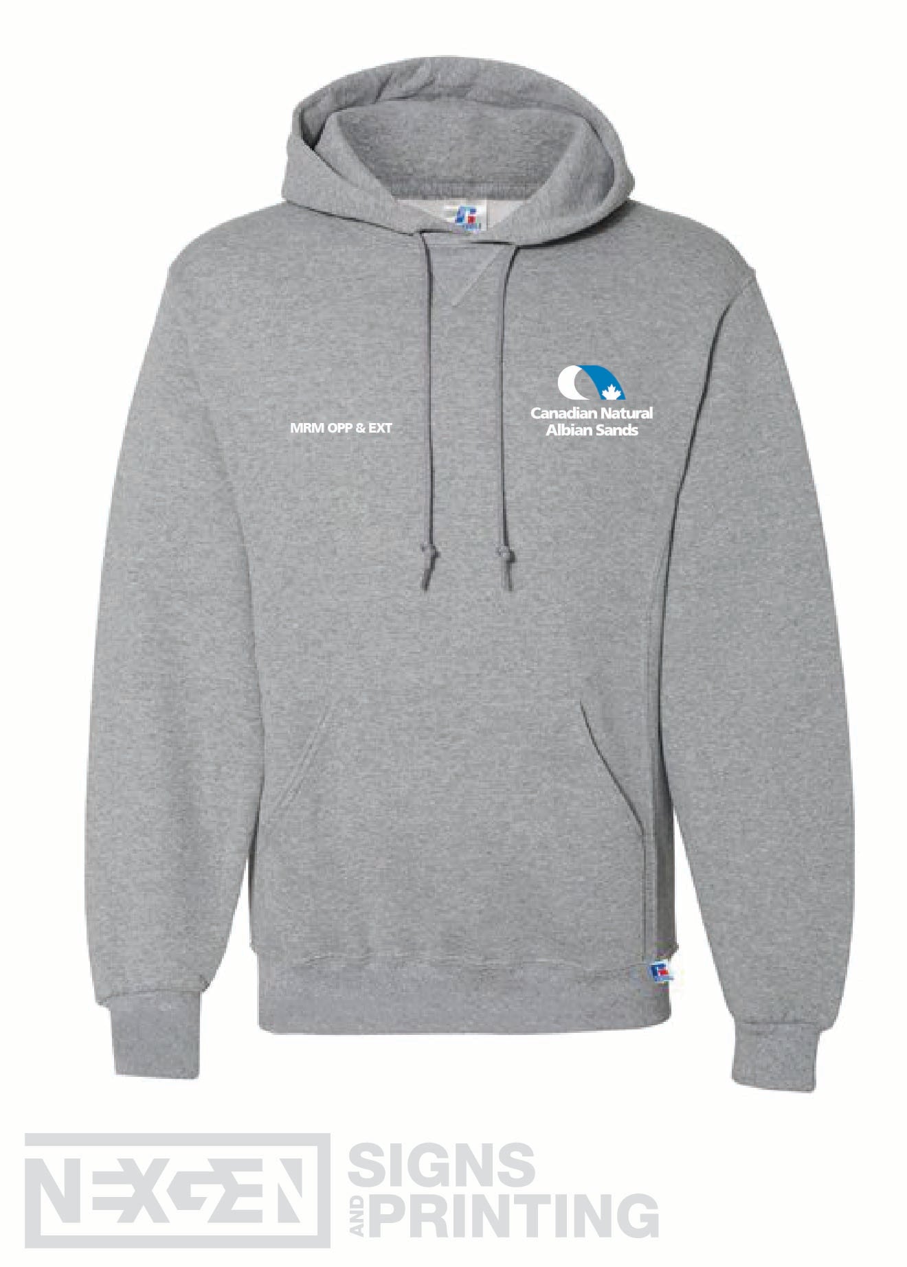 Russell Athletic - Dri Power® Hooded Sweatshirt - 695HBM - Oxford - Embroidery - Albian