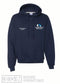 Russell Athletic - Dri Power® Hooded Sweatshirt - 695HBM - Navy - Embroidery