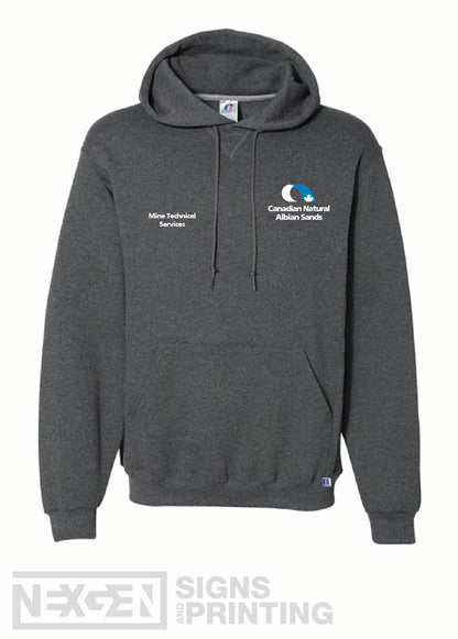 Russell Athletic - Dri Power® Hooded Sweatshirt - 695HBM - Black Heather - Embroidery - Albian