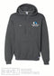Russell Athletic - Dri Power® Hooded Sweatshirt - 695HBM - Black Heather - Embroidery