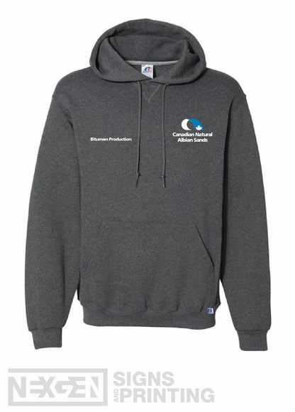 Russell Athletic - Dri Power® Hooded Sweatshirt - 695HBM - Black Heather - Embroidery - Albian