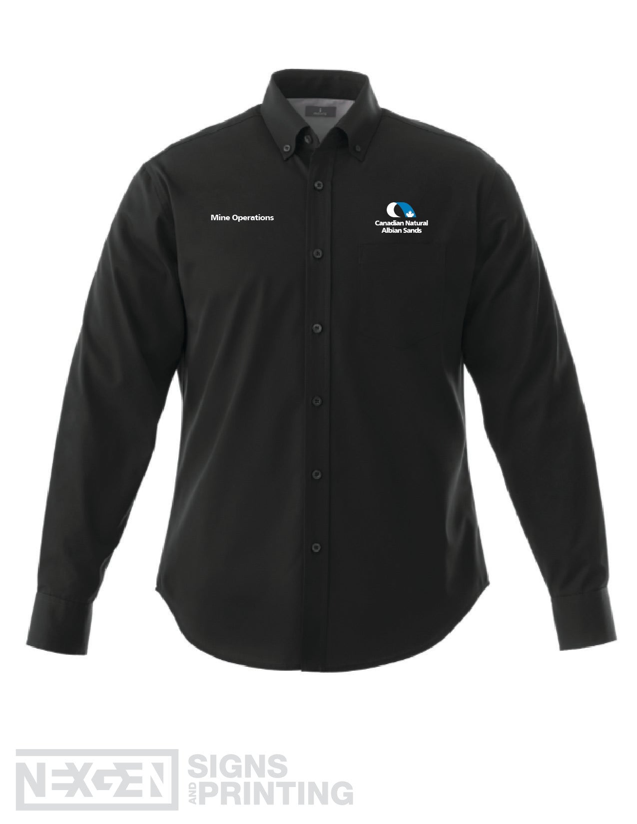 CNRL Branded LS-Wilshire Shirt Tall Mens