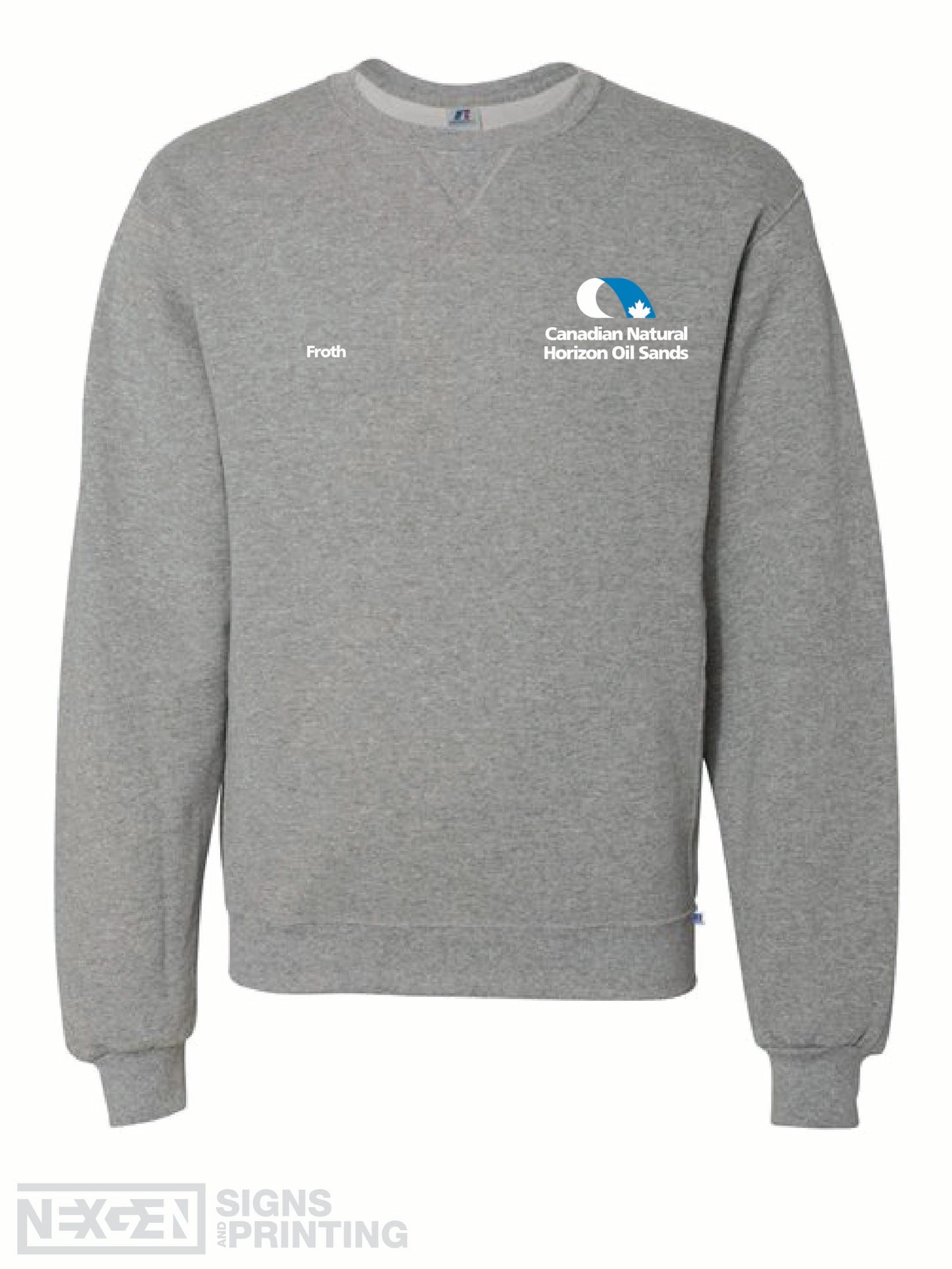 Russell Athletic - Dri Power® Crewneck Sweatshirt - 698HBM - Oxford - Embroidery - Albian