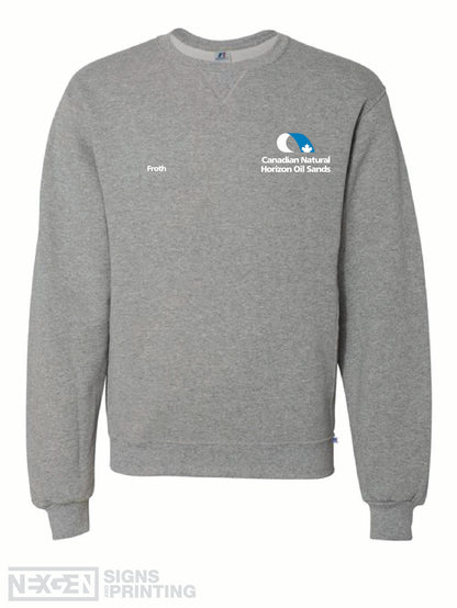 Russell Athletic - Dri Power® Crewneck Sweatshirt - 698HBM - Oxford - Embroidery - Albian