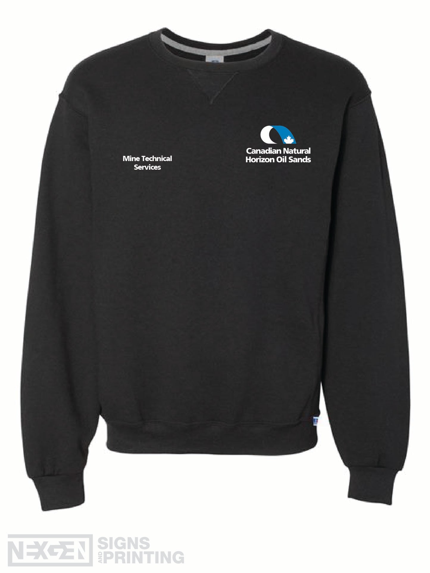 Russell Athletic - Dri Power® Crewneck Sweatshirt - 698HBM - Black - Embroidery