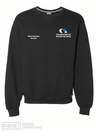 Russell Athletic - Dri Power® Crewneck Sweatshirt - 698HBM - Black - Embroidery