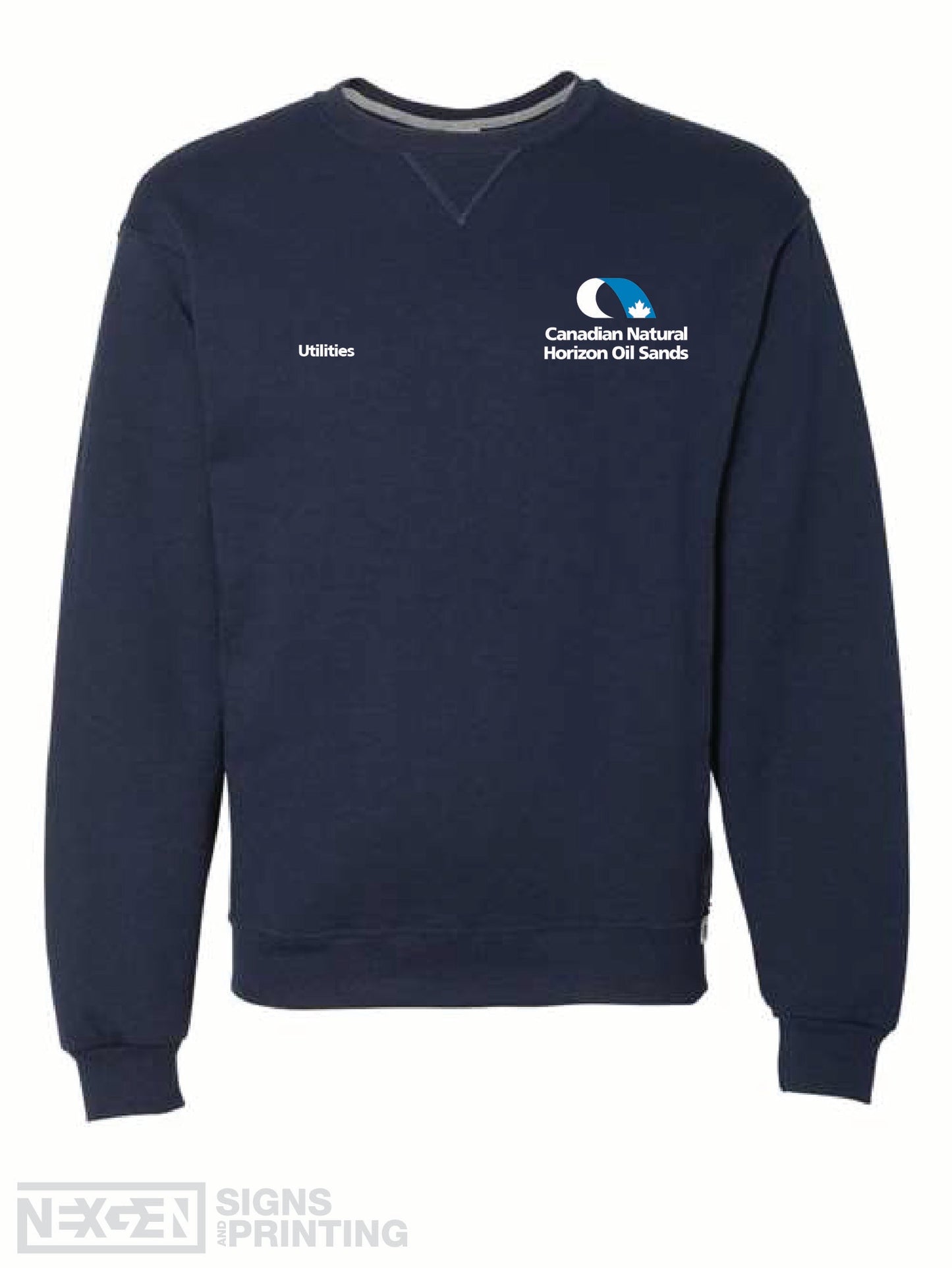 Russell Athletic - Dri Power® Crewneck Sweatshirt - 698HBM - Navy - Embroidery