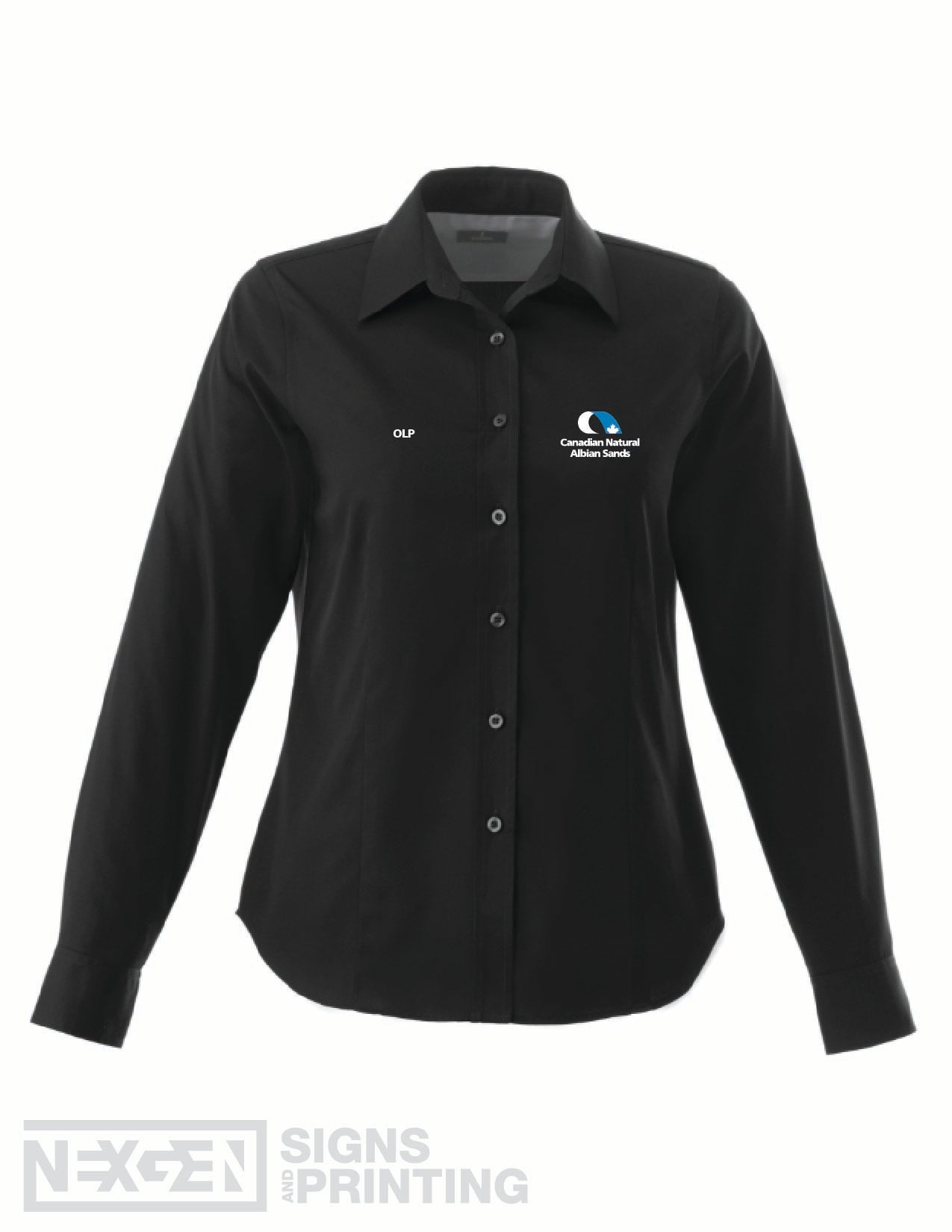 CNRL Branded LS-Wilshire Shirt Ladies