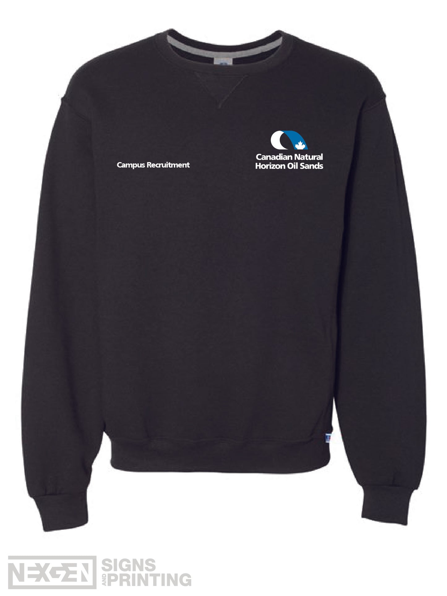 Russell Athletic - Dri Power® Crewneck Sweatshirt - 698HBM - Black - Embroidery