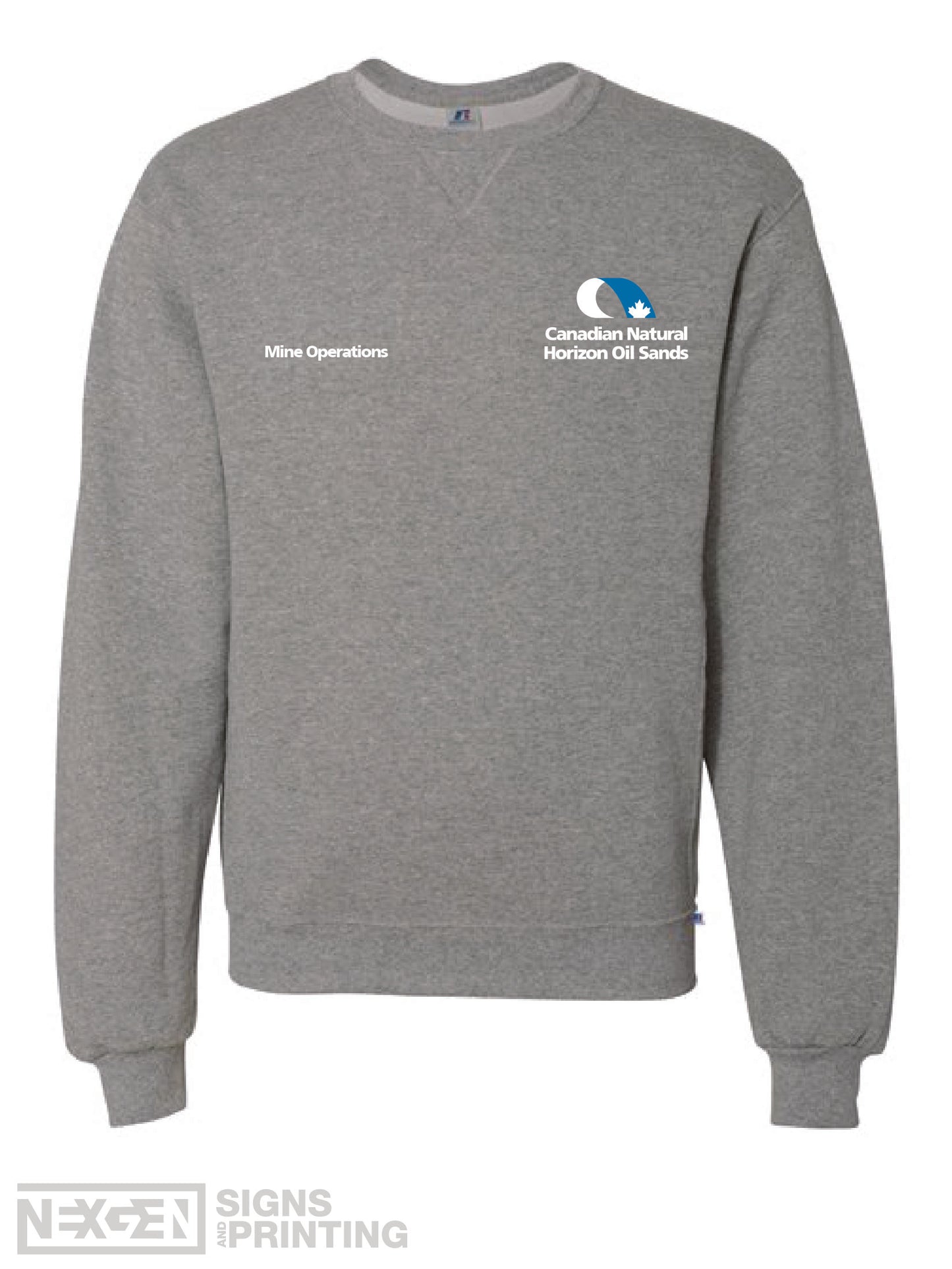 Russell Athletic - Dri Power® Crewneck Sweatshirt - 698HBM - Oxford - Embroidery - Albian