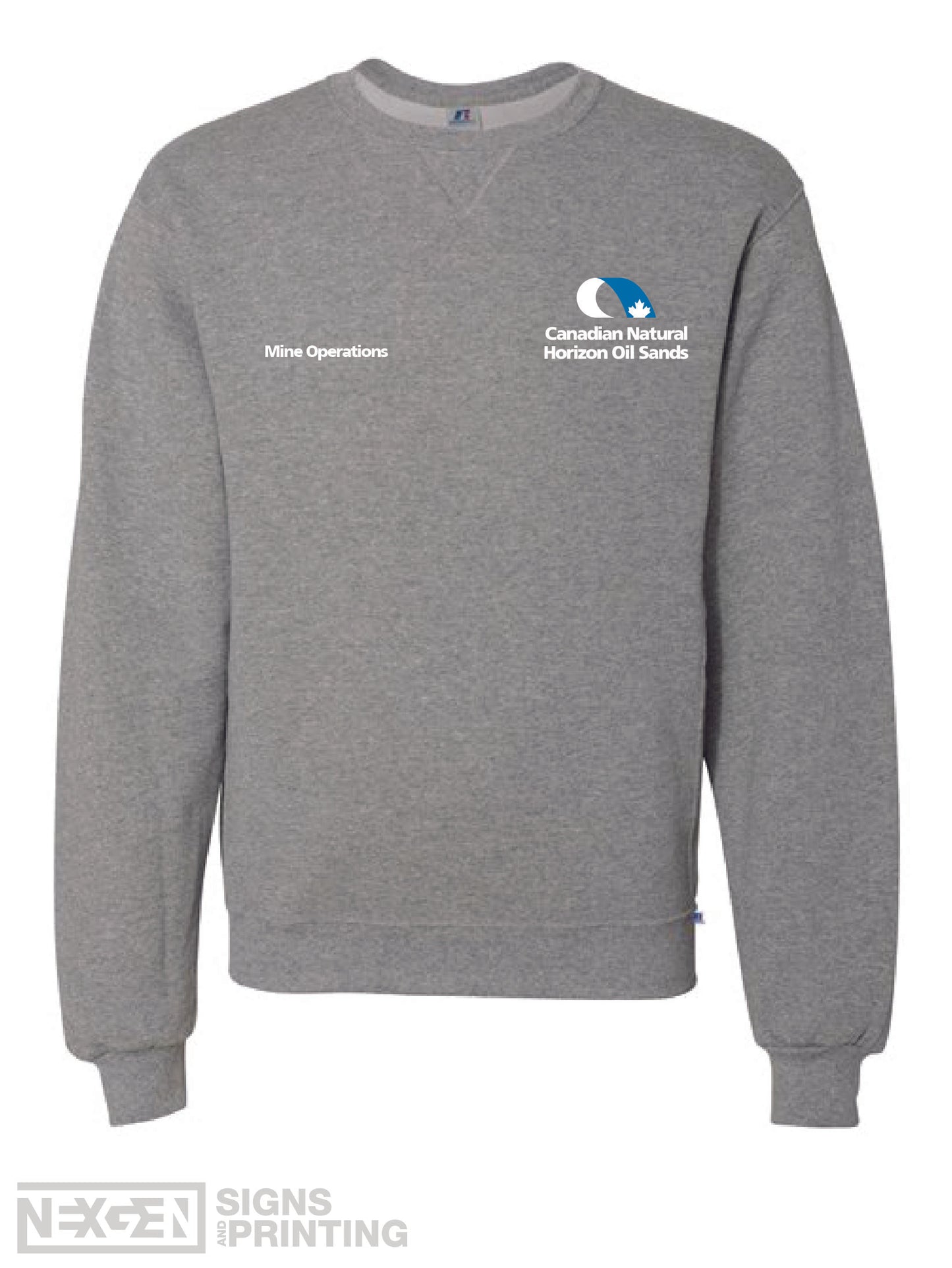 Russell Athletic - Dri Power® Crewneck Sweatshirt - 698HBM - Oxford - Embroidery