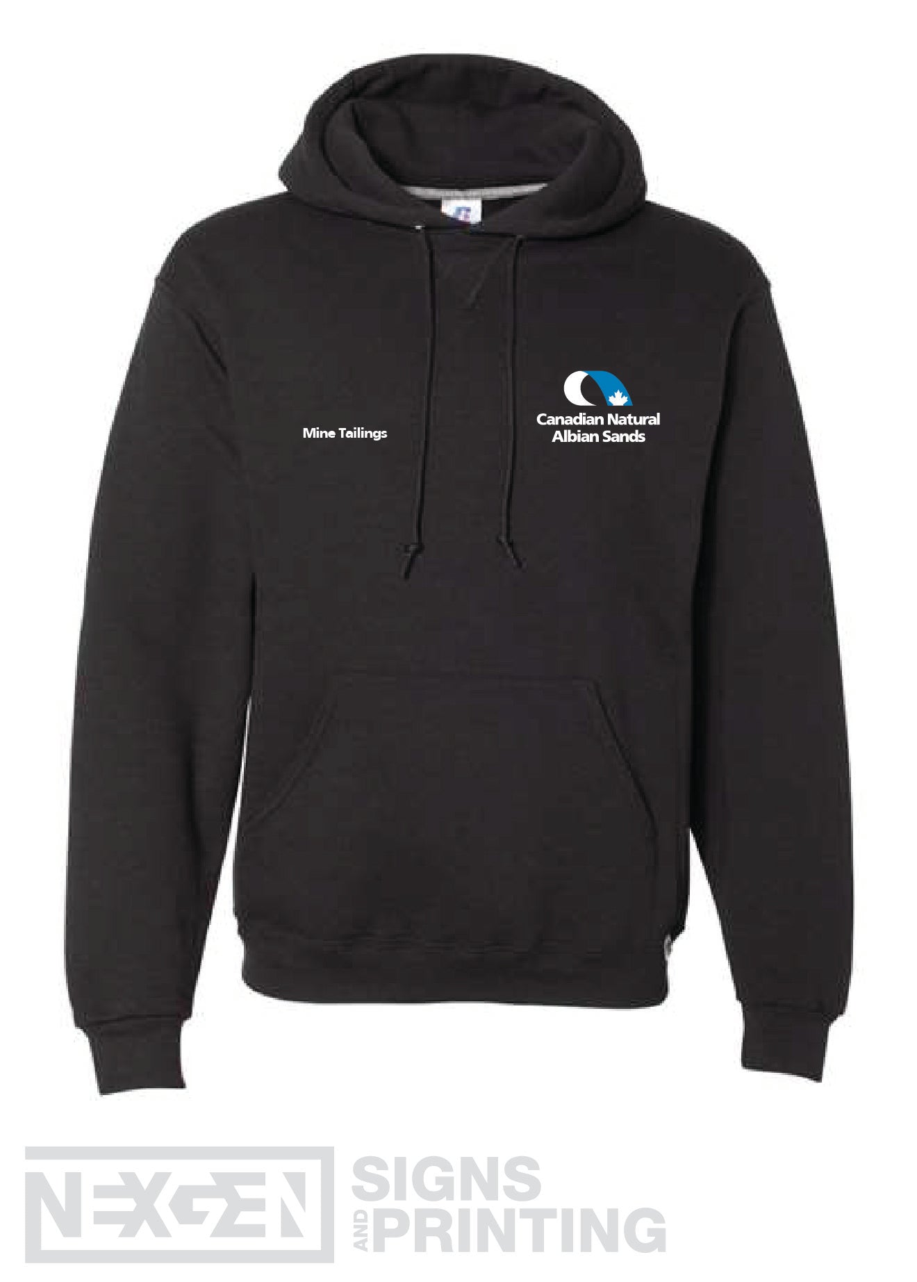 Russell Athletic - Dri Power® Hooded Sweatshirt - 695HBM - Black - Embroidery - Albian