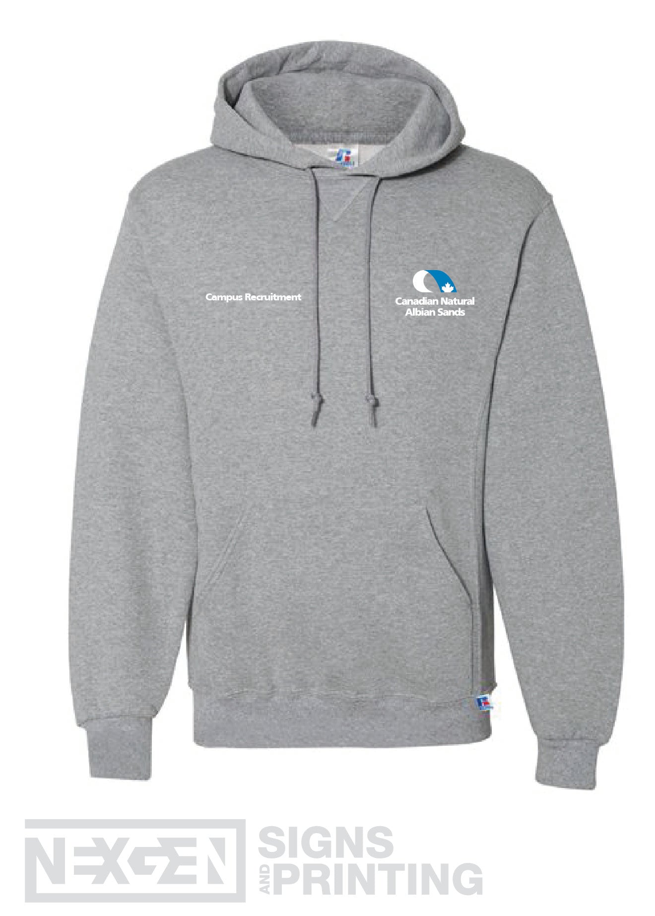 Russell Athletic - Dri Power® Hooded Sweatshirt - 695HBM - Oxford - Embroidery - Albian