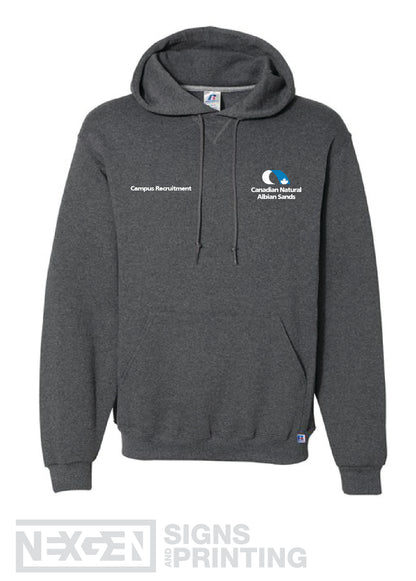 Russell Athletic - Dri Power® Hooded Sweatshirt - 695HBM - Black Heather - Embroidery - Albian