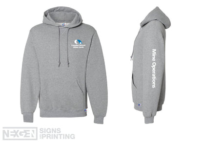 Russell Athletic - Dri Power® Hooded Sweatshirt - 695HBM - Oxford - Heat Transferred - Albian