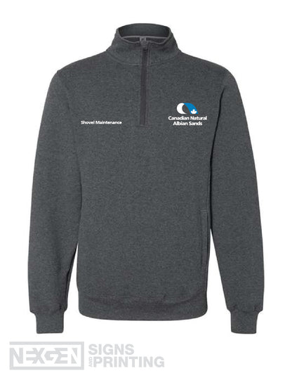 Russell Athletic - Dri Power® Fleece 1/4 Zip Cadet Sweatshirt - 1Z4HBM0 - Embroidered - Albian