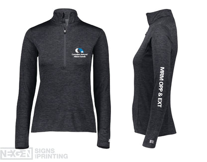 Russell Athletic - Women's 1/4 Zip Pullover - QZ7EAX0 - Heat Transferred - Albian