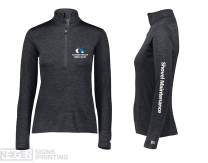 Russell Athletic - Women's 1/4 Zip Pullover - QZ7EAX0 - Heat Transferred - Albian