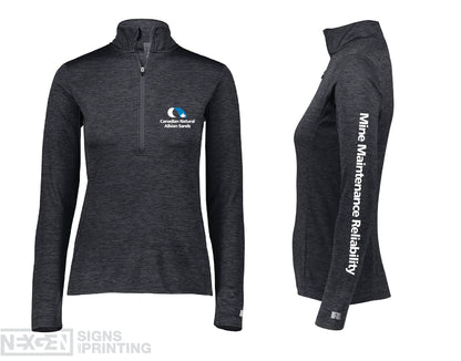 Russell Athletic - Women's 1/4 Zip Pullover - QZ7EAX0 - Heat Transferred - Albian