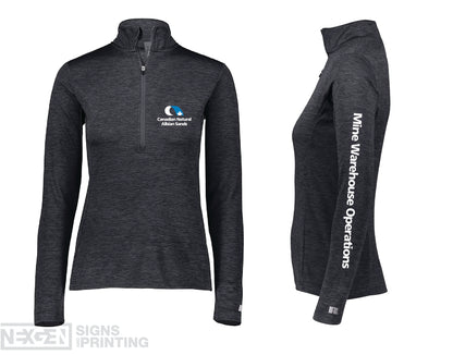 Russell Athletic - Women's 1/4 Zip Pullover - QZ7EAX0 - Heat Transferred - Albian