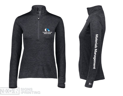 Russell Athletic - Women's 1/4 Zip Pullover - QZ7EAX0 - Heat Transferred - Albian