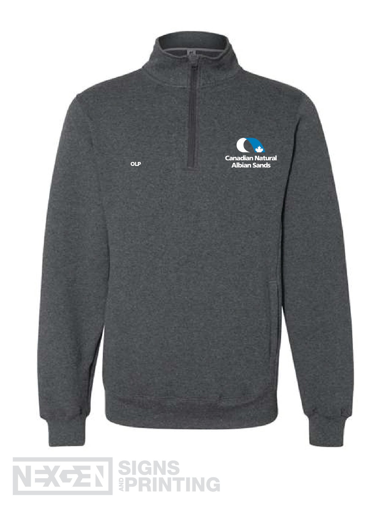 Russell Athletic - Dri Power® Fleece 1/4 Zip Cadet Sweatshirt - 1Z4HBM0 - Embroidered - Albian