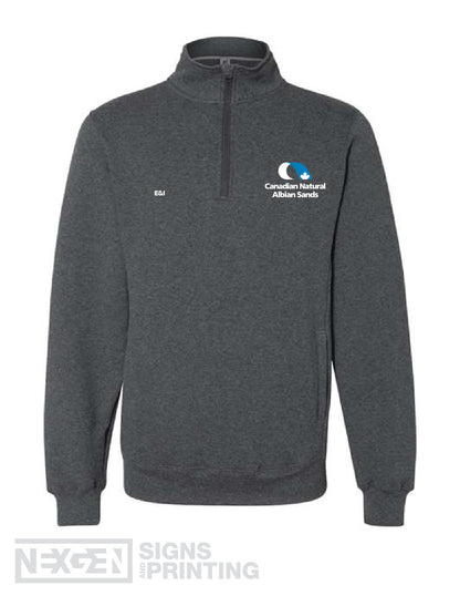 Russell Athletic - Dri Power® Fleece 1/4 Zip Cadet Sweatshirt - 1Z4HBM0 - Embroidered - Albian