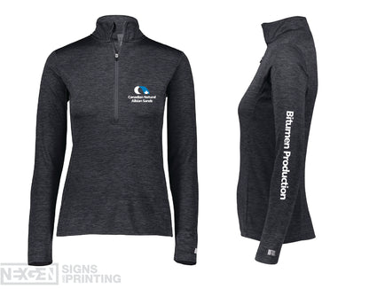 Russell Athletic - Women's 1/4 Zip Pullover - QZ7EAX0 - Heat Transferred - Albian
