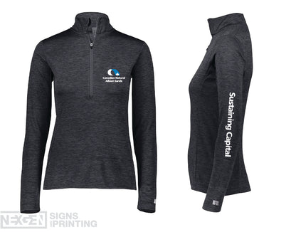 Russell Athletic - Women's 1/4 Zip Pullover - QZ7EAX0 - Heat Transferred - Albian