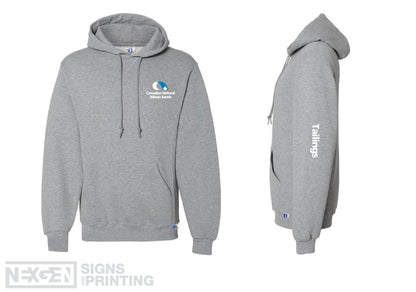 Russell Athletic - Dri Power® Hooded Sweatshirt - 695HBM - Oxford - Heat Transferred - Albian