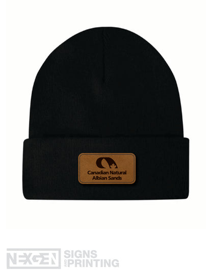 Fleece Lined Knit Cuff Beanie / Toque - WeRK1207 - Black