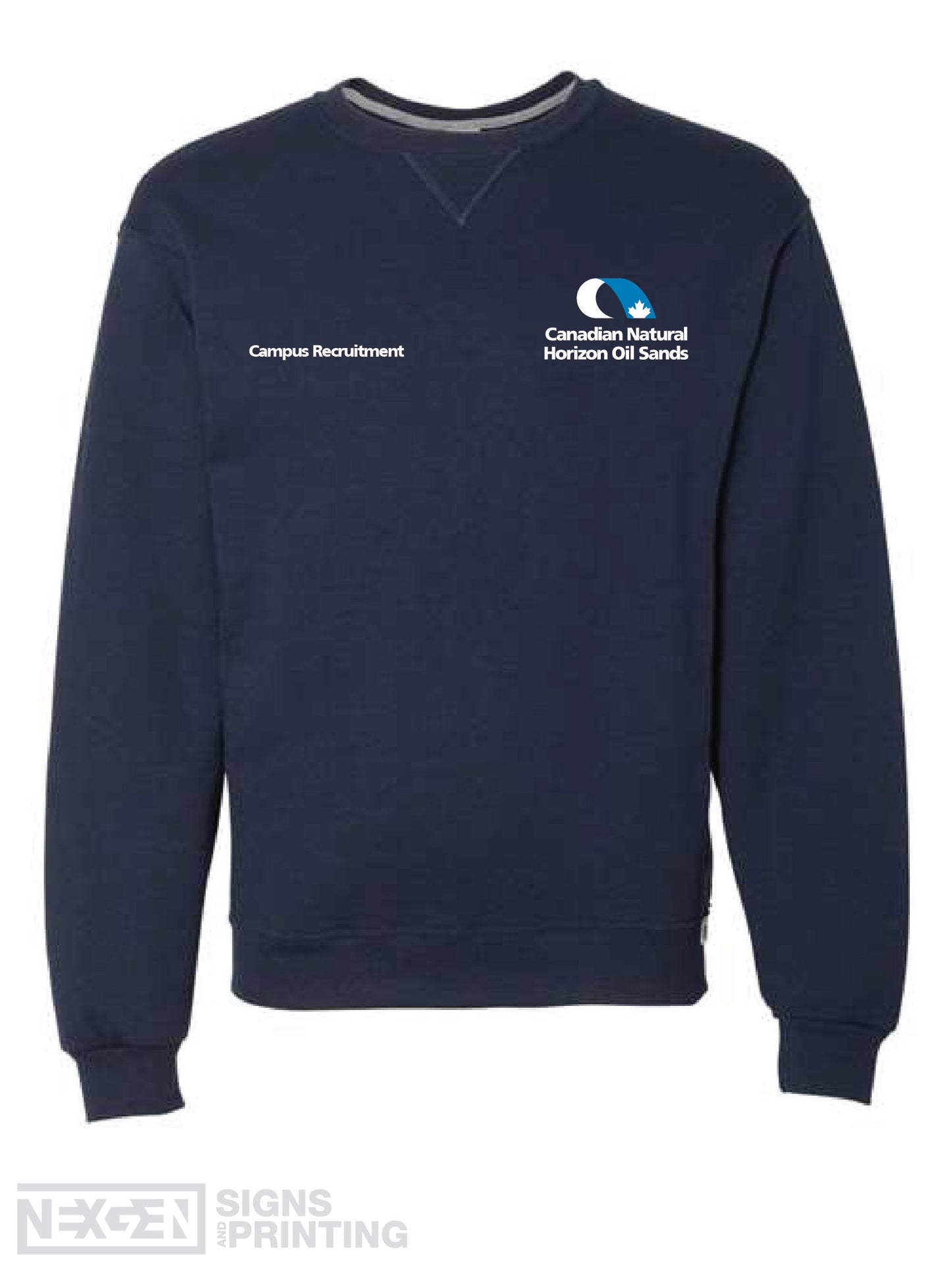 Russell Athletic - Dri Power® Crewneck Sweatshirt - 698HBM - Navy - Embroidery