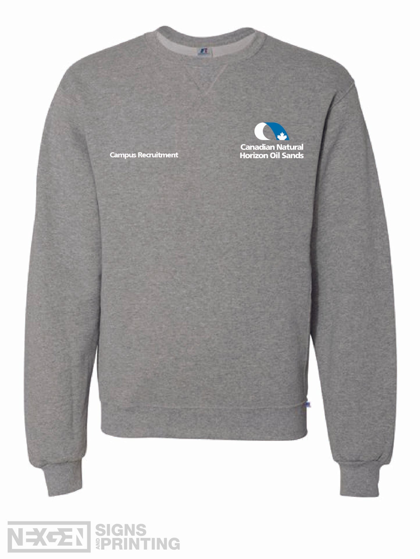 Russell Athletic - Dri Power® Crewneck Sweatshirt - 698HBM - Oxford - Embroidery