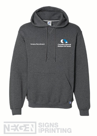 Russell Athletic - Dri Power® Hooded Sweatshirt - 695HBM - Black Heather - Embroidery - Horizon