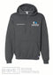 Russell Athletic - Dri Power® Hooded Sweatshirt - 695HBM - Black Heather - Embroidery