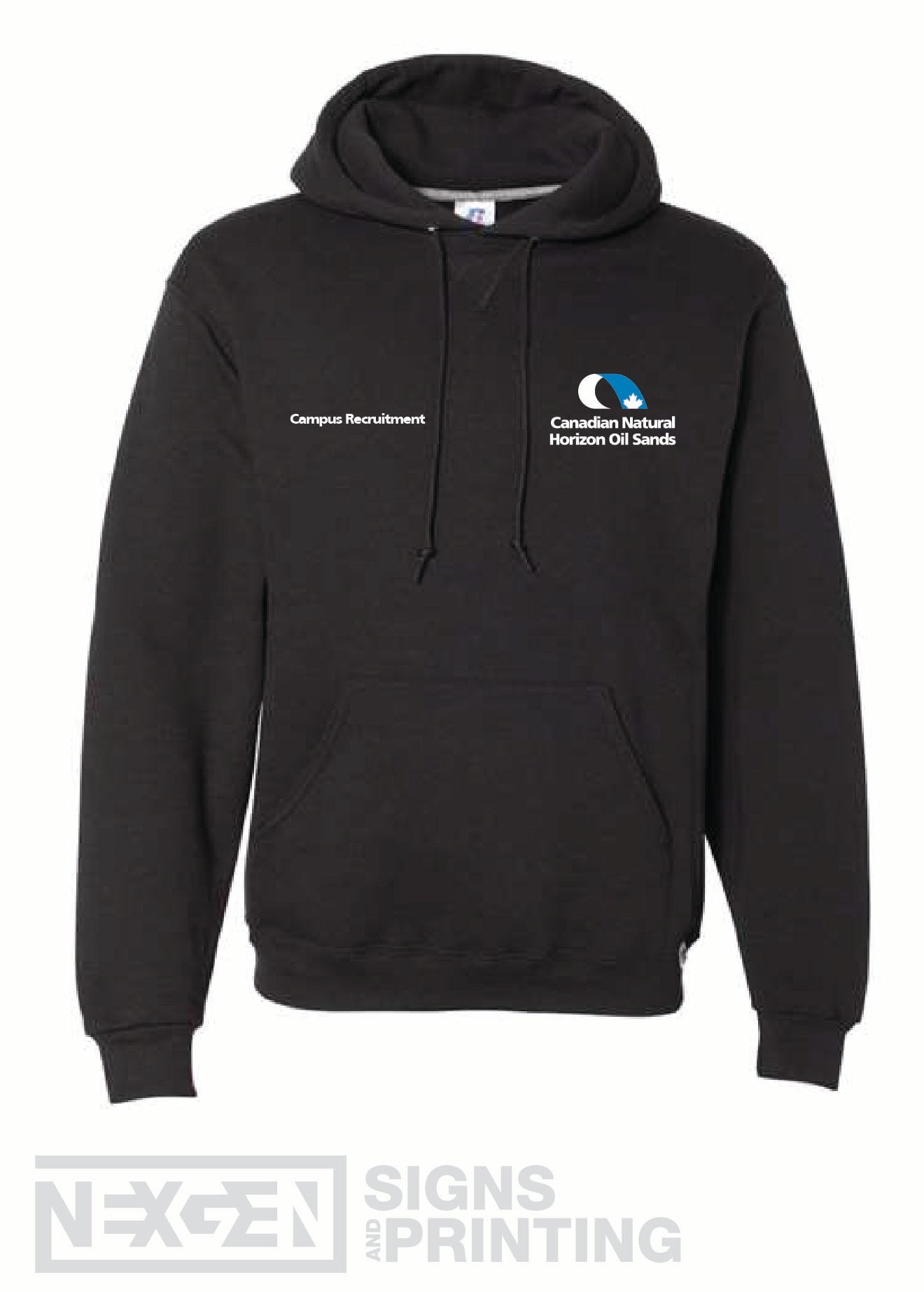 Russell Athletic - Dri Power® Hooded Sweatshirt - 695HBM - Black - Embroidery