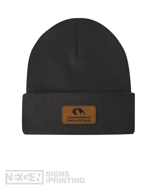 Fleece Lined Knit Cuff Beanie / Toque - WeRK1207 - Black - Horizon